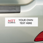 Mitt Happens Bumpersticker (Op auto)