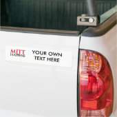 Mitt Happens Bumpersticker (Op Truck)