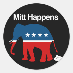 MITT HAPPENS -.png Ronde Sticker