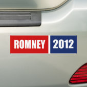 MITT ROMNEY 2012 BUMPERSTICKER (Op auto)