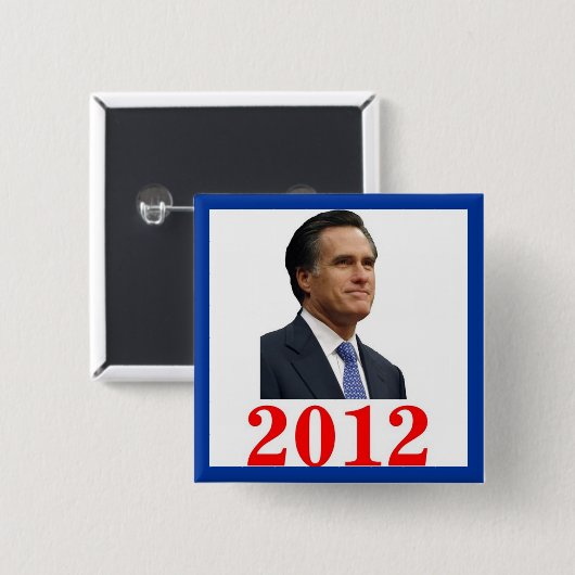 Mitt Romney 2012 Button (Voorkant /achterkant)