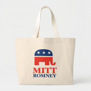 Mitt Romney 2012 Grote Tote Bag