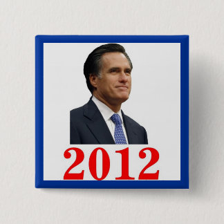 Mitt Romney 2012 Knop Vierkante Button 5,1 Cm