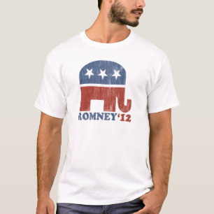 Mitt Romney 2012 Republikeinse olifant () T-shirt