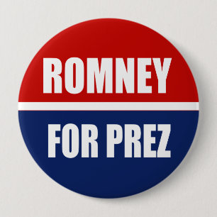 MITT ROMNEY 2012 RONDE BUTTON 4,0 CM