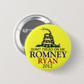 MITT ROMNEY 2012 RONDE BUTTON 5,7 CM (Voorkant /achterkant)