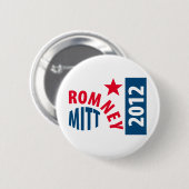 Mitt Romney 2012 Ronde Button 5,7 Cm (Voorkant /achterkant)