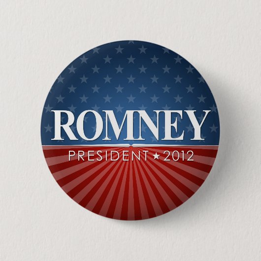 Mitt Romney 2012 Ronde Button 5,7 Cm (Voorkant)