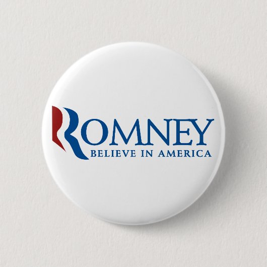 Mitt Romney 2012 Ronde Button 5,7 Cm (Voorkant)