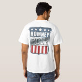 Mitt Romney 2012 (voor en achter) T-shirt (Achterkant volledig)