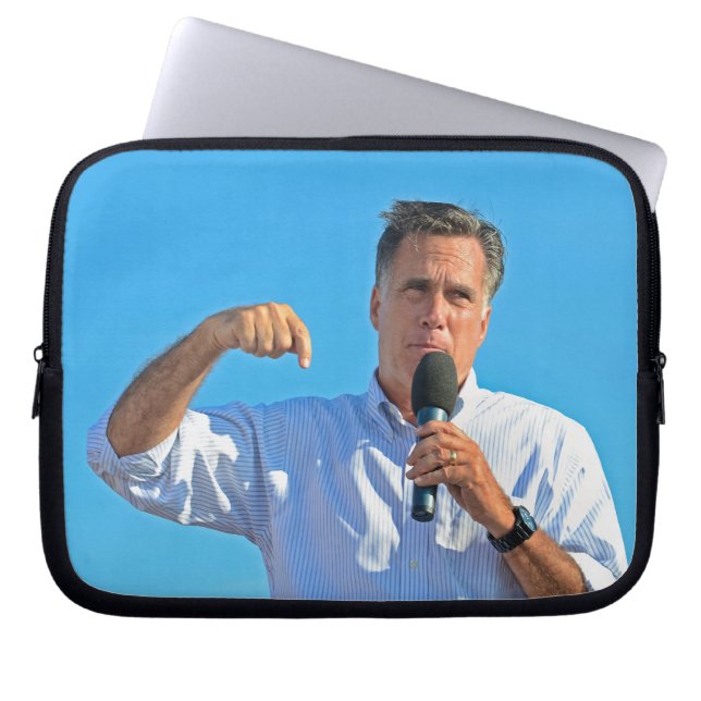 Mitt Romney campagne Laptop Sleeve (Voorkant)