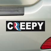 Mitt Romney CREEPY Bumpersticker (Op auto)
