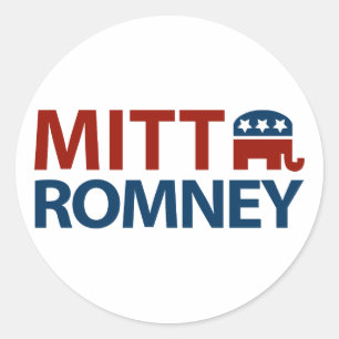 Mitt Romney GOP Ronde Sticker