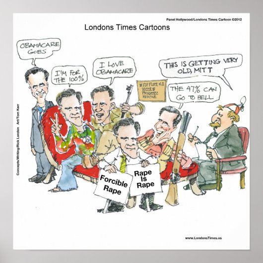 Mitt Romney in Therapy Funny Poster (Voorkant)