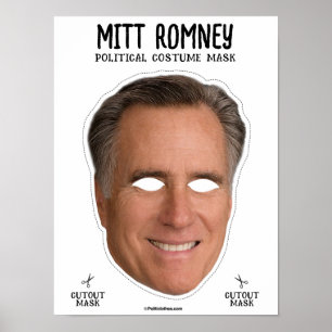 Mitt Romney kostuummasker Poster