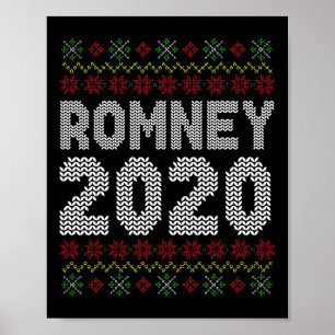 Mitt Romney Lelijk Kerstmis Conservatieve Republik Poster