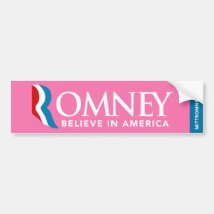 Mitt Romney Logo gelooft in de Amerikaanse Bumpers Bumpersticker