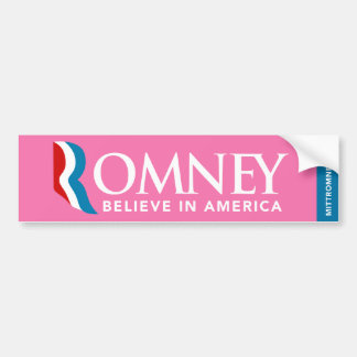 Mitt Romney Logo gelooft in de Amerikaanse Bumpers Bumpersticker