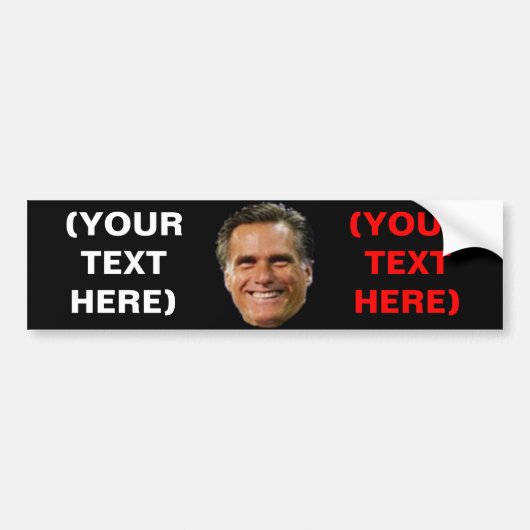 Mitt Romney - Maak je eigen Bumpersticker (Voorkant)