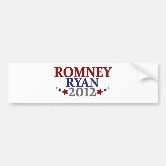 Mitt Romney Paul Ryan 2012 Bumpersticker (Voorkant)