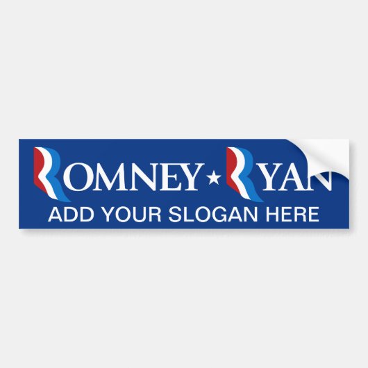 Mitt Romney - Paul Ryan 2012 Bumpersticker (Voorkant)