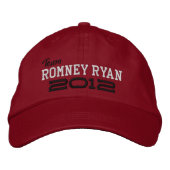 Mitt Romney Paul Ryan 2012 Geborduurde Pet (Voorkant)
