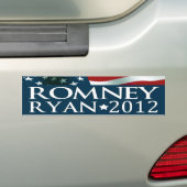 Mitt Romney Paul Ryan Election 2012 Bumpersticker (Op auto)