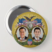 Mitt Romney Paul Ryan Foto Ronde Button 4,0 Cm (Voorkant /achterkant)