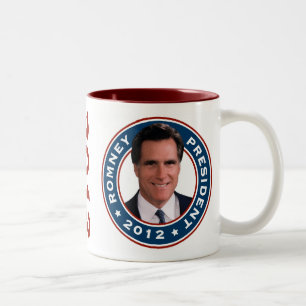 Mitt Romney President 2012 Tweekleurige Koffiemok