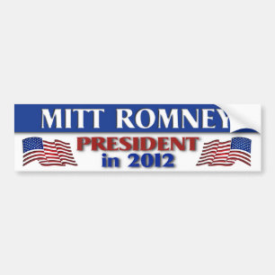 Mitt Romney President in 2012 Bumpersticker