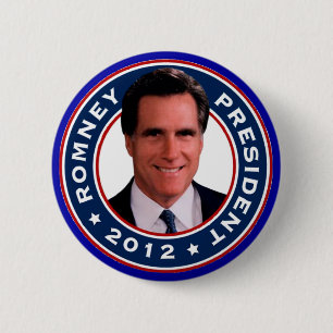 Mitt Romney presidentsverkiezingen 2012 Buttonnen Ronde Button 5,7 Cm