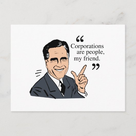 Mitt Romney Quotes, kleur Briefkaart (Voorkant)