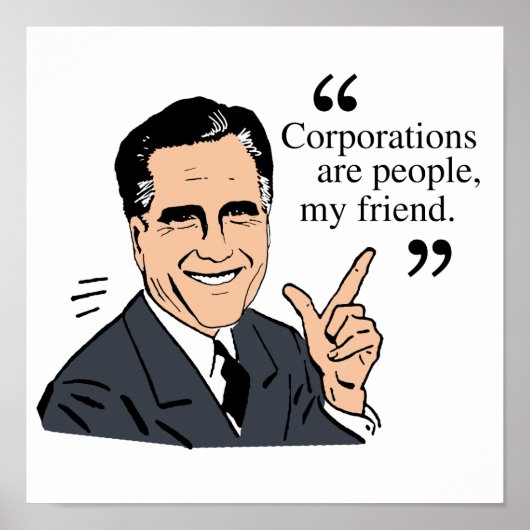 Mitt Romney Quotes, kleur Poster (Voorkant)