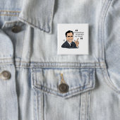 Mitt Romney Quotes, kleur Vierkante Button 5,1 Cm (In situ)