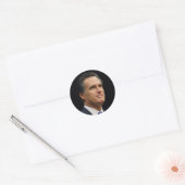 Mitt Romney Ronde Sticker (Envelop)