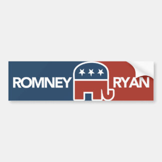 Mitt Romney Ryan Elephant Bumpersticker