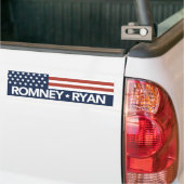 Mitt Romney Ryan Flag Bumpersticker 2012 (Op Truck)