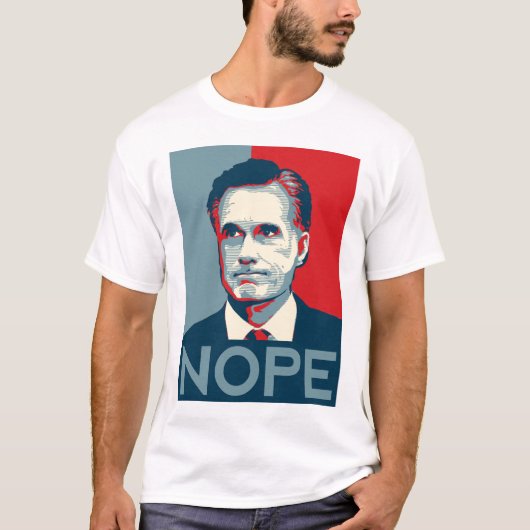 Mitt Romney - Shirt "Nope" (Voorkant)