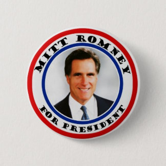 Mitt Romney voor de presiden knop Ronde Button 5,7 Cm