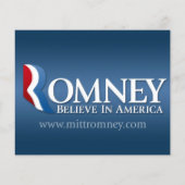 Mitt Romney voor President 2012 Flyer (Achterkant)