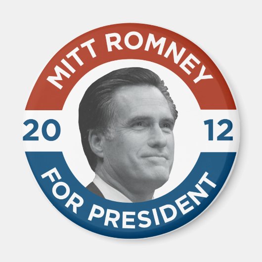 Mitt Romney Voor President 2012 Magneet (Voorkant)