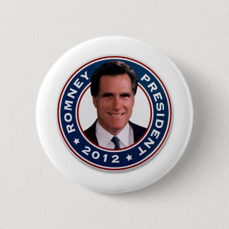 Mitt Romney voor President 2012 Ronde Button 5,7 Cm