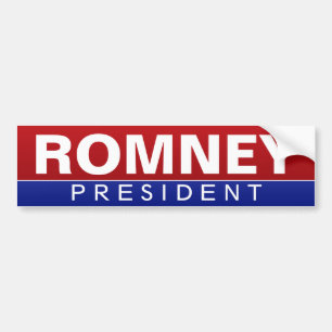 Mitt Romney voor President - Classic Design Bumpersticker