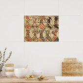 Mittelalterliche Wappen Poster (Keuken)