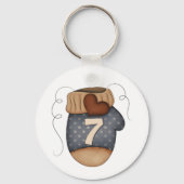 Mitten Number Seven Sleutelhanger (Voorkant)