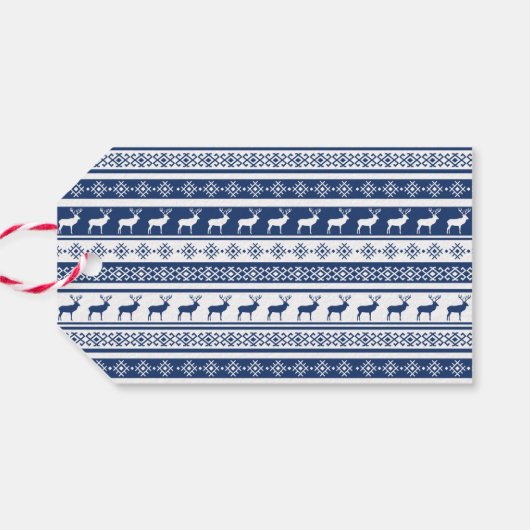 Mittens en Cocoa Warm Winter Wishes Holiday Cadeaulabel (Achterkant Horizontaal)