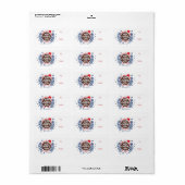 Mittens en Cocoa Warm Winter Wishes Holiday Etiket (Full Sheet)