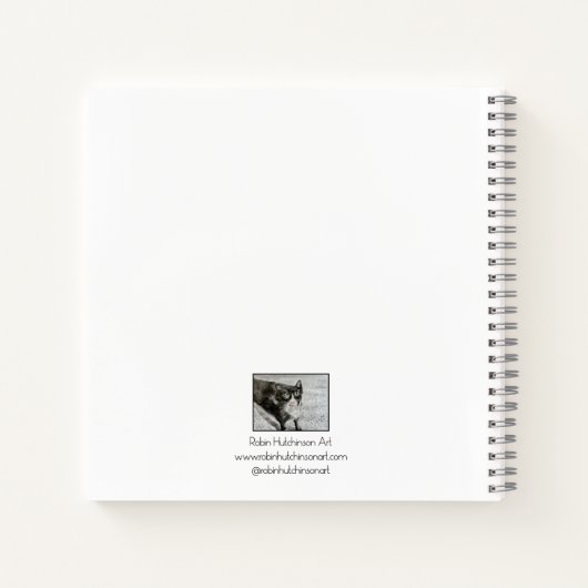 Mittens le chaton sur un journal (Dos)