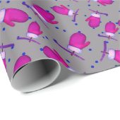 Mittens retro_grijs cadeaupapier (Rol Hoek)