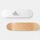 Mittens the Kitten (schaafkat) (Beatrix Potter) Skateboard (Horizontaal)